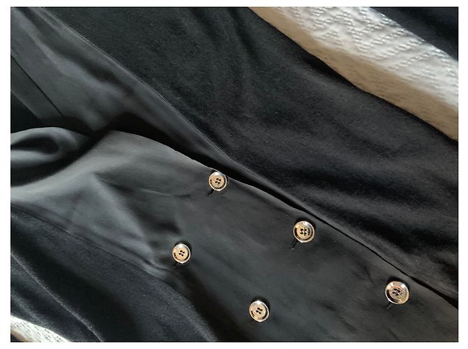 Gucci Lange Strickjacke aus schwarzem Kaschmir - Ansicht 7