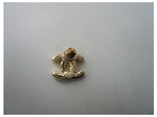 CHANEL Neue Ohrstecker mit CC-Motiv Gold hardware - Ansicht 5