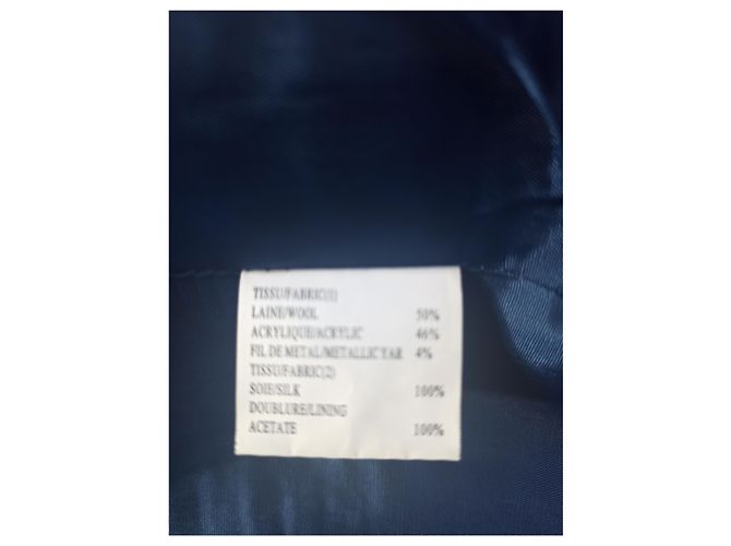 Giacca Armand Ventilo in tweed nero blu e oro D'oro - vista 7