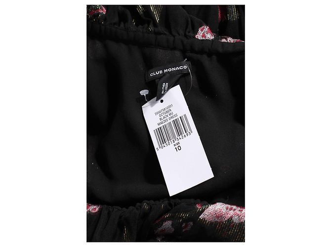 Club Monaco Mu Maezee Kleid Schwarz aus Polyester Größe 10 Mehrfarben - Ansicht 3