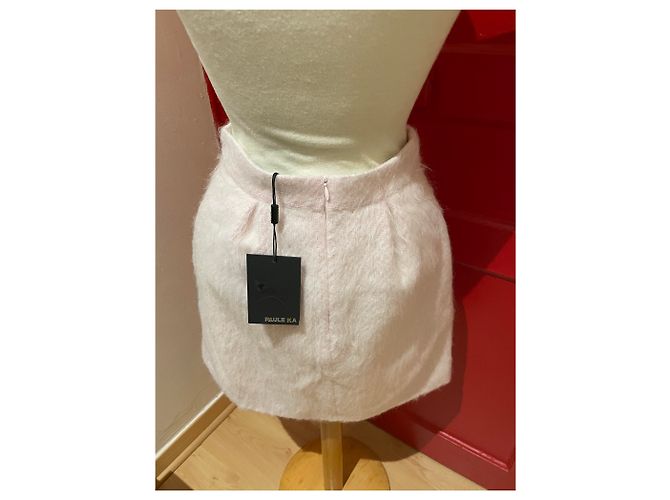 Falda Paule Ka de mohair rosa - vista 2