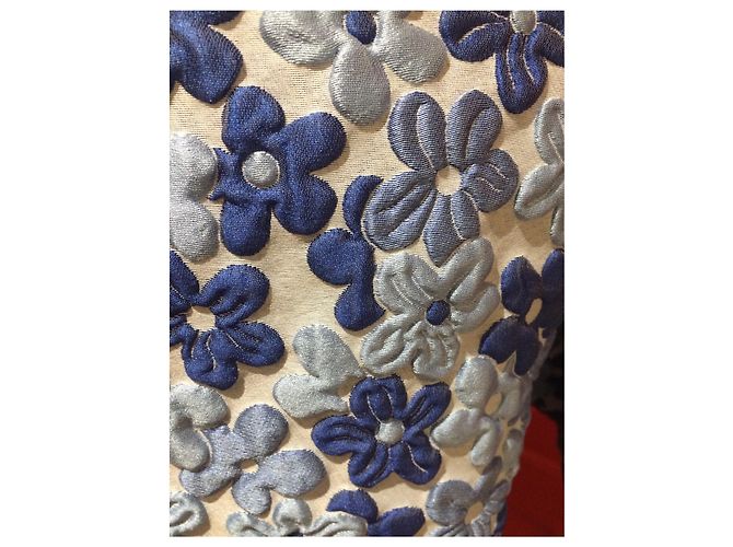 Autre Marque Top Frankie Morello de seda azul - vista 2