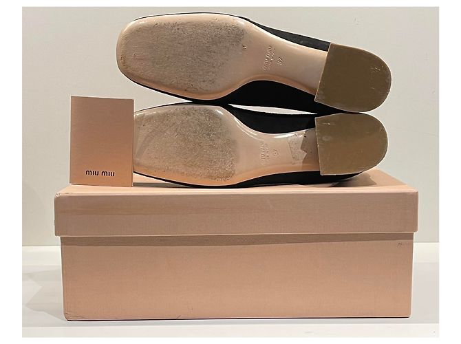 Ballerine Miu Miu in camoscio nero taglia 37 - vista 9