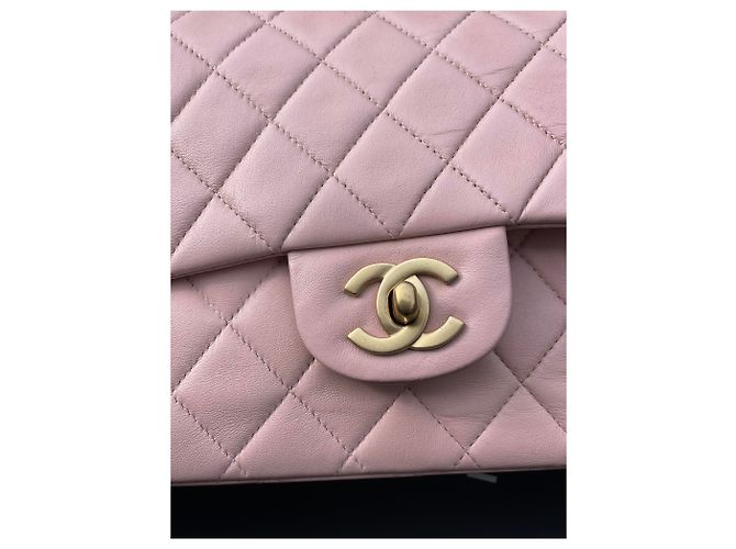 Timeless Chanel Solapa clásica con forro medio Rosa - vista 10