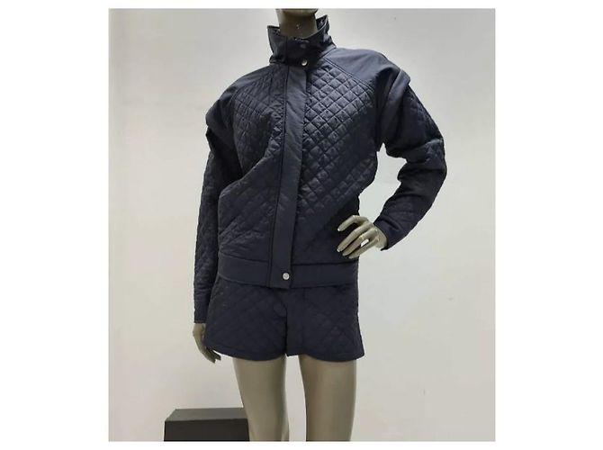 Calções Jaqueta Acolchoada Chanel Fato Sz.38 Preto - vista 2