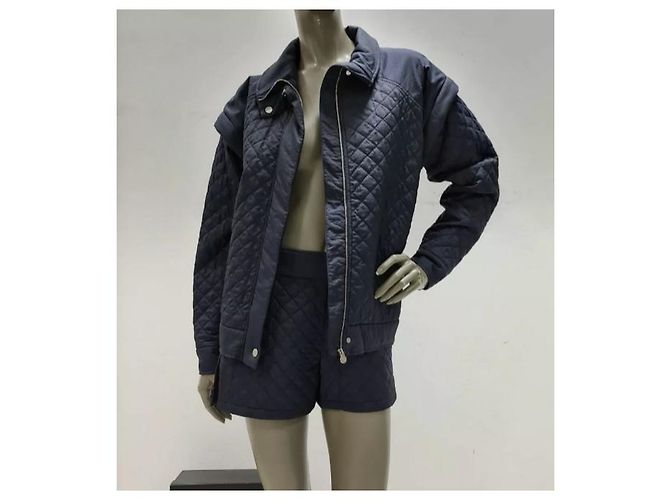 Calções Jaqueta Acolchoada Chanel Fato Sz.38 Preto - vista 3
