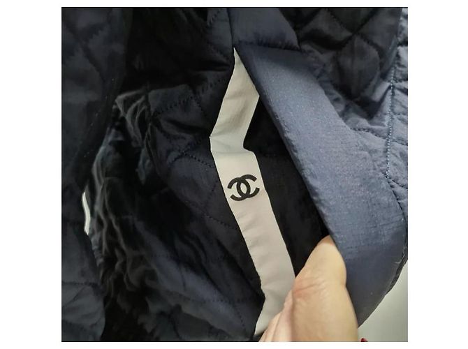 Calções Jaqueta Acolchoada Chanel Fato Sz.38 Preto - vista 6