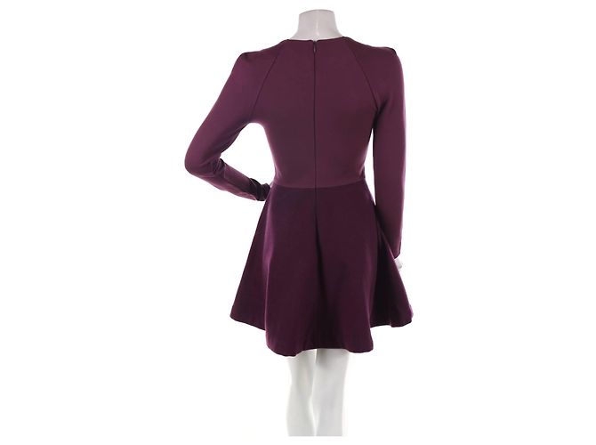Abito Kate Spade viola in lana e rayon Porpora - vista 2