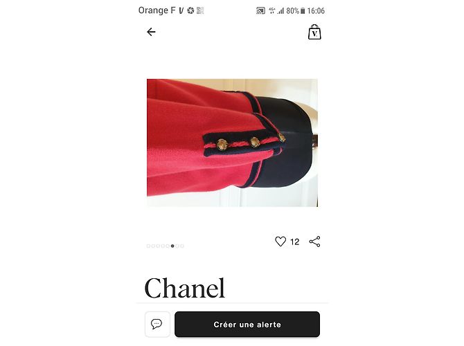 Strickjacke Chanel Rot - Ansicht 5