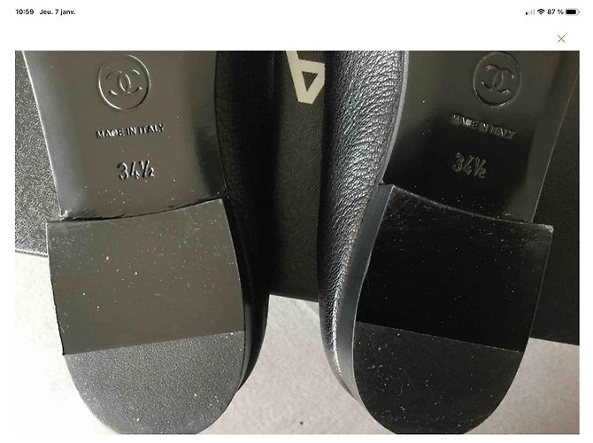 Magníficas nuevas bailarinas de Chanel Negro - vista 4