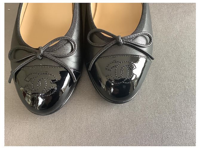 Magníficas nuevas bailarinas de Chanel Negro - vista 7