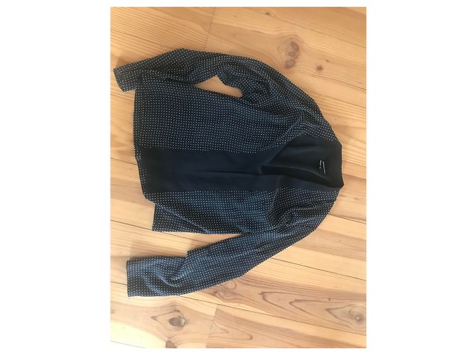 Giacca Ralph Lauren Stile Smoking in Seta Nera Nero - vista 3