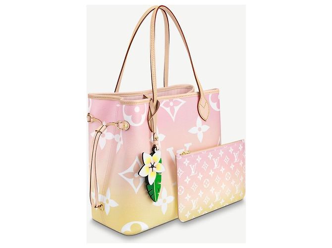 Louis Vuitton LV Neverfull in piscina Rosa - vista 2