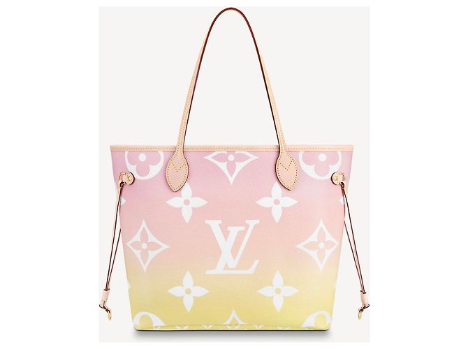 Louis Vuitton LV Neverfull in piscina Rosa - vista 5