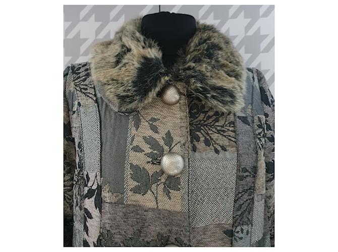Abrigo de Marc Jacobs de algodón con cuello de pelo extraíble Multicolor - vista 2