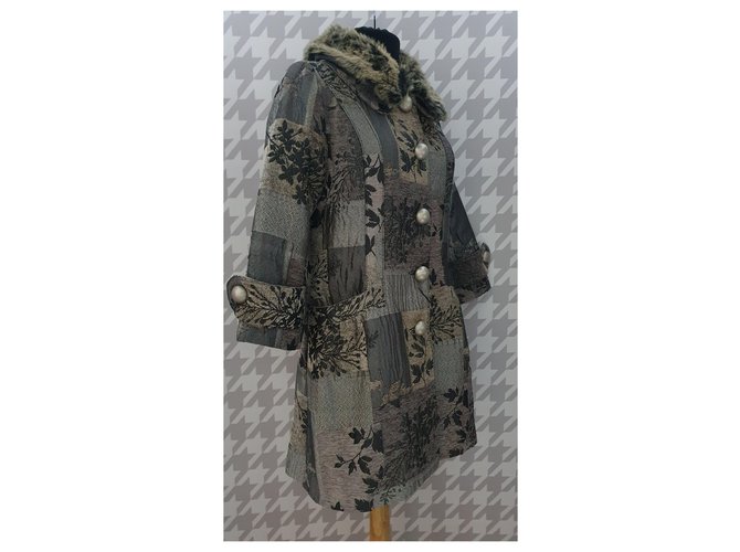 Abrigo de Marc Jacobs de algodón con cuello de pelo extraíble Multicolor - vista 3