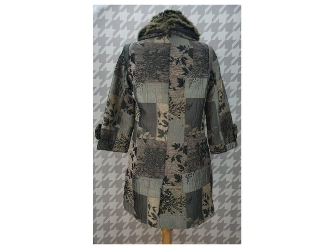 Abrigo de Marc Jacobs de algodón con cuello de pelo extraíble Multicolor - vista 4
