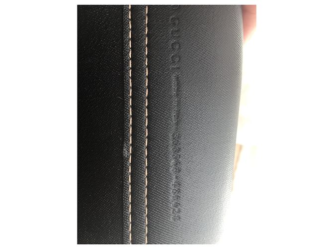 Gucci Reversible Tote Bag Schwarz Monogramm Leder Beige - Ansicht 4