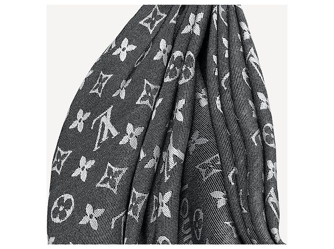 Louis Vuitton Scialle LV nuovo mono denim Nero - vista 2
