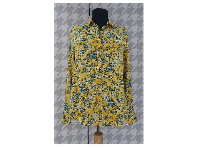 Blusa Samsoe & Samsoe Hamiti Amarela de Viscose Multicor Amarelo - vista 2