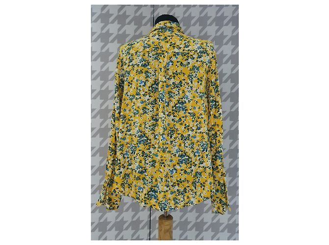 Blusa Samsoe & Samsoe Hamiti Amarela de Viscose Multicor Amarelo - vista 4
