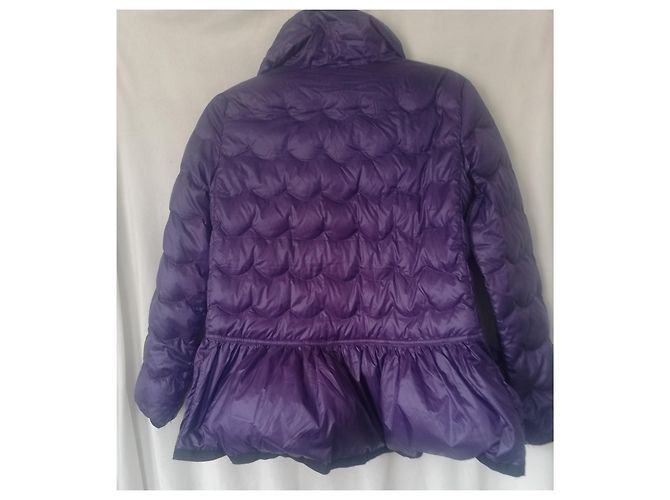 Red Valentino Steppjacke mit Rüschen Lavendel Nylon - Ansicht 3