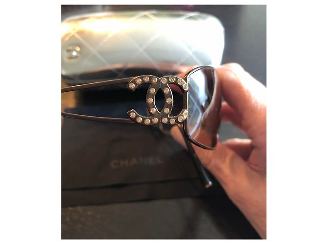 Cambon Chanel Mask Sunglasses Black Steel - view 2