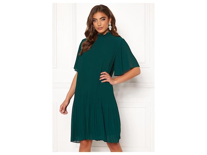 Vestido plisado verde Samsoe & Samsoe Talla M - vista 6