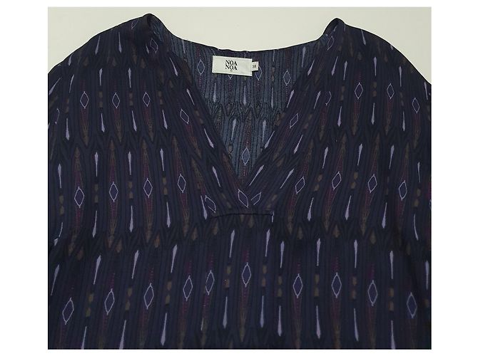 Vestido Noa Noa de viscosa morado Talla 38 Multicolor Púrpura - vista 4