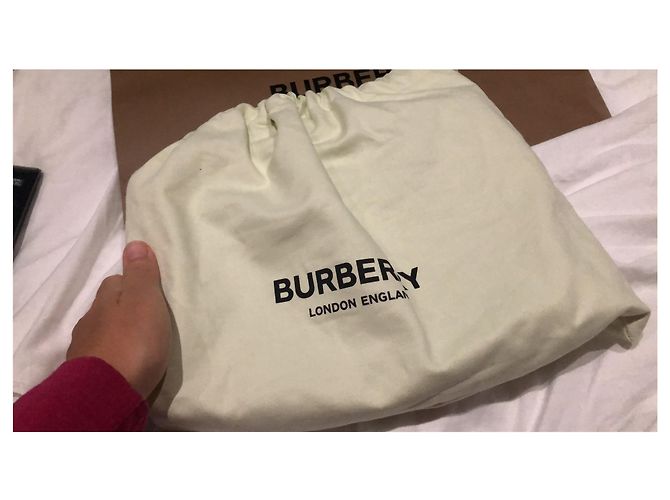 NUOVA BORSA A TRACOLLA IN PELLE BURBERRY CON MONOGRAMMA MISTO Nero - vista 16