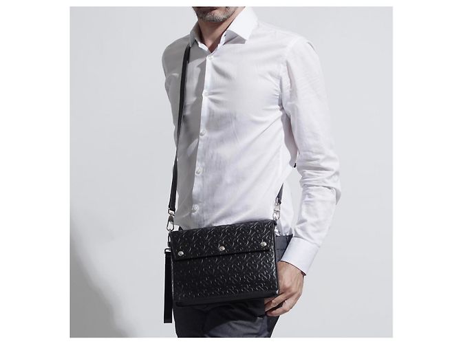 NUOVA BORSA A TRACOLLA IN PELLE BURBERRY CON MONOGRAMMA MISTO Nero - vista 5