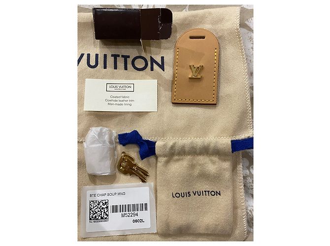 LOUIS VUITTON WEICHE HUT BOX TASCHE NEU Hellbraun - Ansicht 11