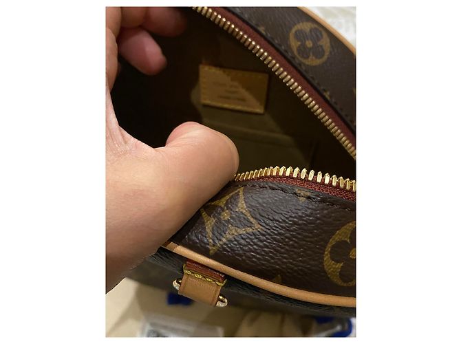 LOUIS VUITTON WEICHE HUT BOX TASCHE NEU Hellbraun - Ansicht 16