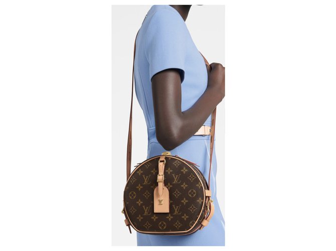LOUIS VUITTON WEICHE HUT BOX TASCHE NEU Hellbraun - Ansicht 2