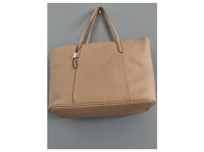 Borsa shopping Marc Jacobs in pelle beige - vista 10