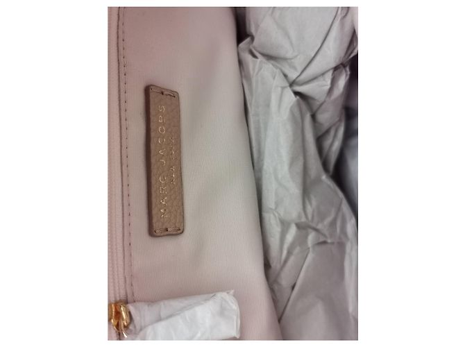 Borsa shopping Marc Jacobs in pelle beige - vista 12