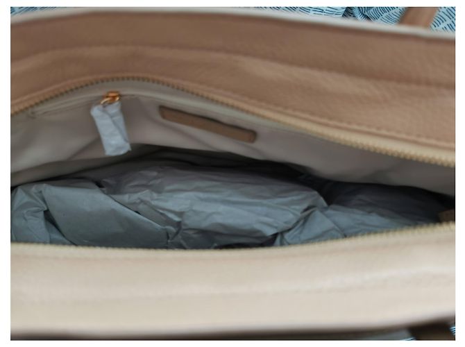 Borsa shopping Marc Jacobs in pelle beige - vista 14