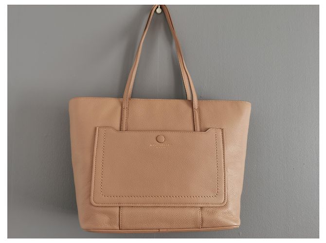 Borsa shopping Marc Jacobs in pelle beige - vista 3