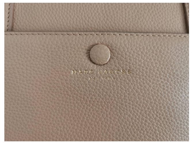 Borsa shopping Marc Jacobs in pelle beige - vista 6