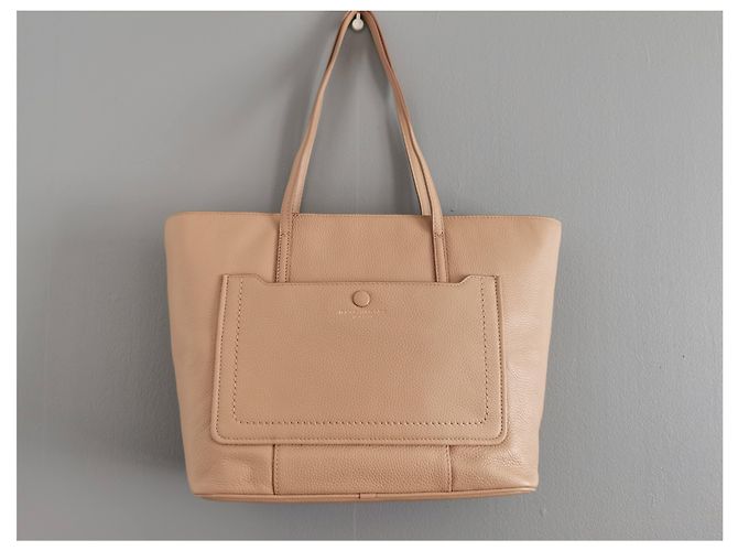 Borsa shopping Marc Jacobs in pelle beige - vista 8