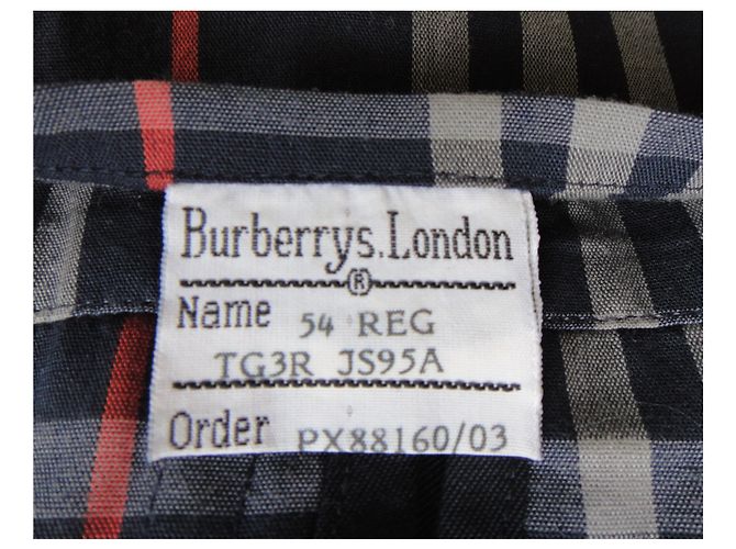 trench da uomo vintage Burberry 54 Blu navy - vista 5