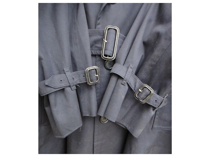 trench da uomo vintage Burberry 54 Blu navy - vista 7