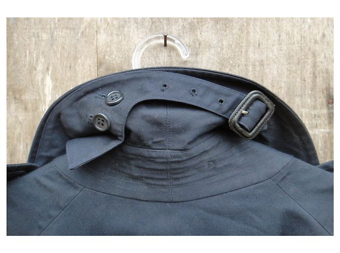 trench da uomo vintage Burberry 54 Blu navy - vista 8