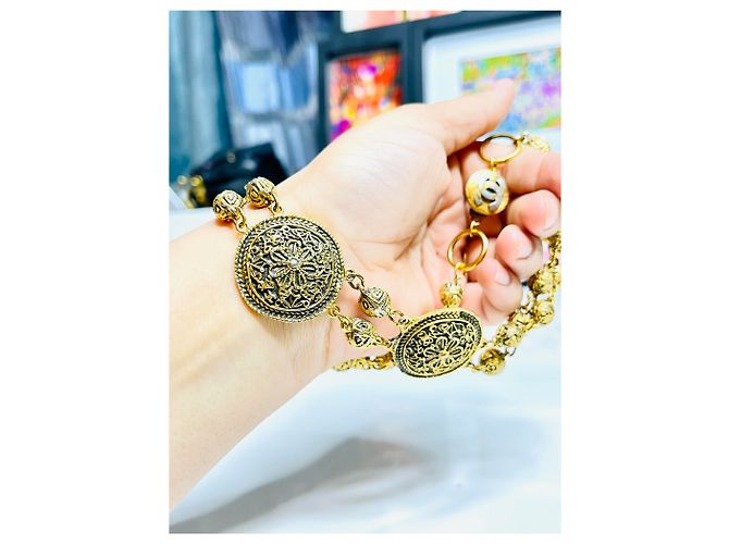 Collana vintage Chanel D'oro - vista 3