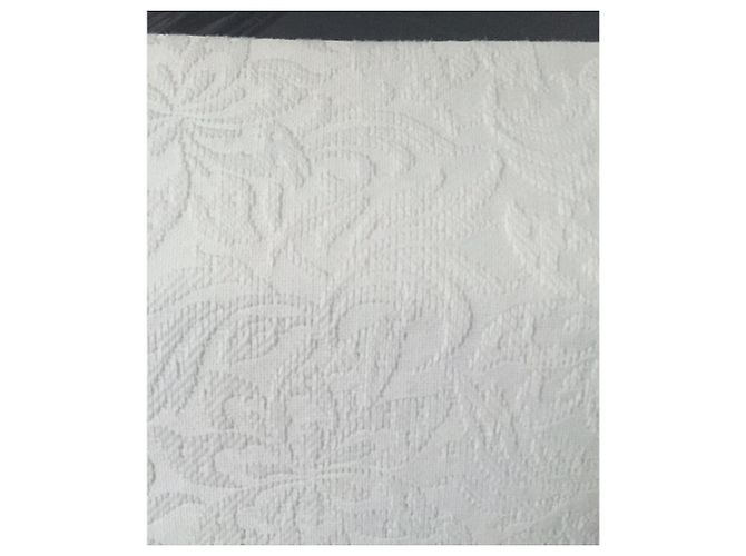 Autre Marque Vestido de piqué de algodón blanco - vista 9