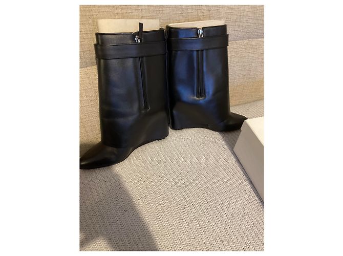 Botines Shark Givenchy de piel negra Negro - vista 4