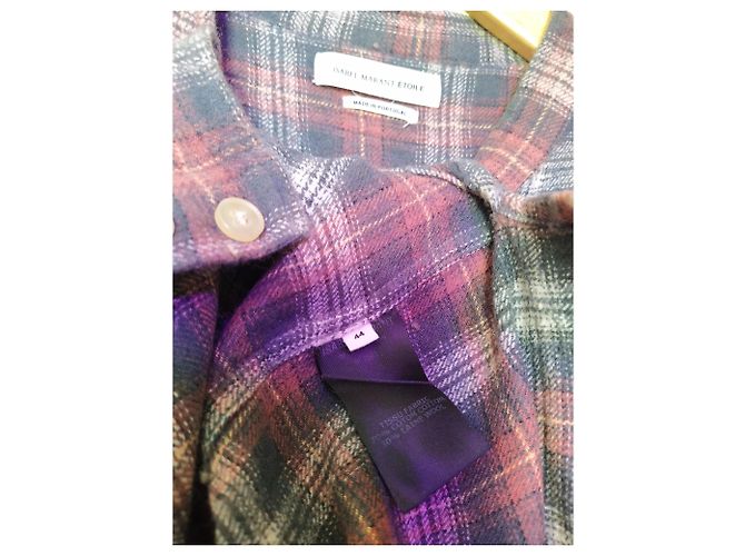 Camisa de cuadros Isabel Marant Etoile de algodón verde y blanca Multicolor - vista 3