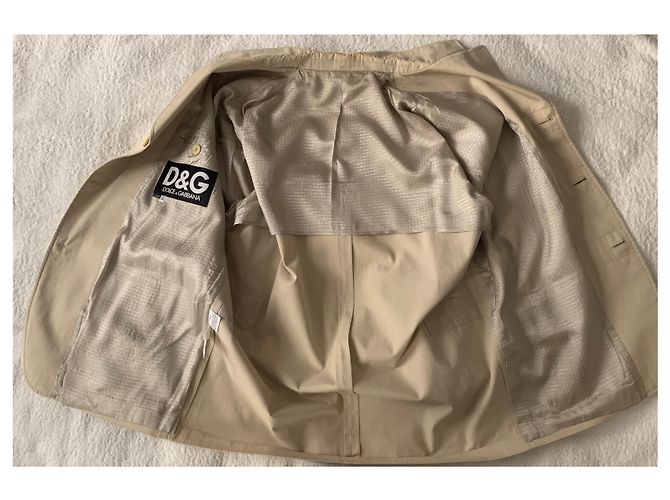 Giacca D&G Vintage in cotone beige - vista 4