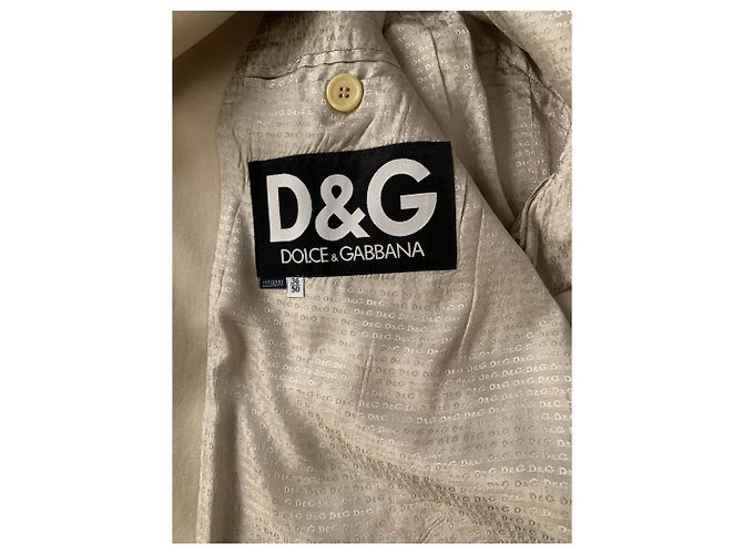 Giacca D&G Vintage in cotone beige - vista 5