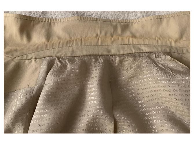 Giacca D&G Vintage in cotone beige - vista 8